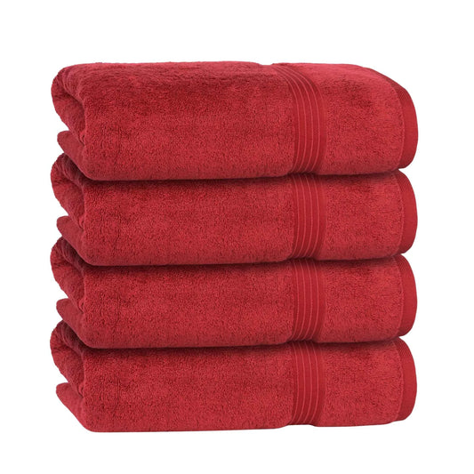 Bliss Kingdom 100% Combed Cotton Bath Towels 4-Pack – Large 70x140 cm, Soft & Absorbent, Quick Dry, Durable Bathroom Towels for Home, Spa & Hotel Use