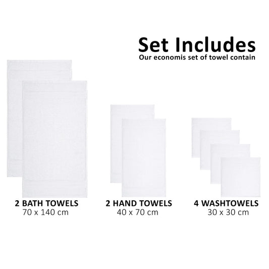 Bliss Kingdom 100% Combed Cotton 8-Piece Towel Set – Luxury Soft & Absorbent Bath Towels, Hand Towels & Washcloths for Bathroom – Quick Dry, Durable & Gift Ready