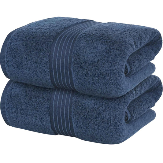 Bliss Kingdom Jumbo Bath Sheets 2-Pack – Extra Large 90x180 cm, 100% Combed Cotton, Soft & Absorbent Luxury Towels for Bathroom, Spa & Hotel Use