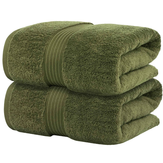 Bliss Kingdom Jumbo Bath Sheets 2-Pack – Extra Large 90x180 cm, 100% Combed Cotton, Soft & Absorbent Luxury Towels for Bathroom, Spa & Hotel Use