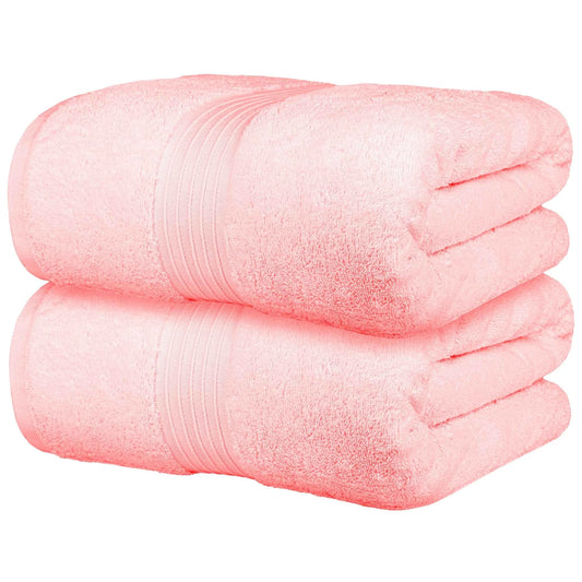 Bliss Kingdom Jumbo Bath Sheets 2-Pack – Extra Large 90x180 cm, 100% Combed Cotton, Soft & Absorbent Luxury Towels for Bathroom, Spa & Hotel Use