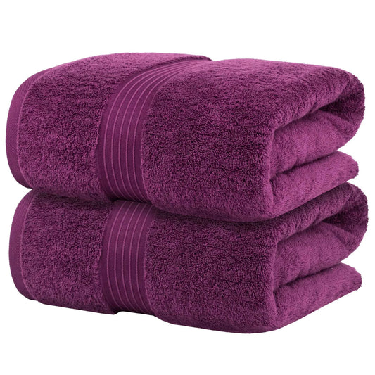 Bliss Kingdom Jumbo Bath Sheets 2-Pack – Extra Large 90x180 cm, 100% Combed Cotton, Soft & Absorbent Luxury Towels for Bathroom, Spa & Hotel Use