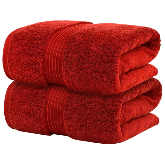 Bliss Kingdom Jumbo Bath Sheets 2-Pack – Extra Large 90x180 cm, 100% Combed Cotton, Soft & Absorbent Luxury Towels for Bathroom, Spa & Hotel Use