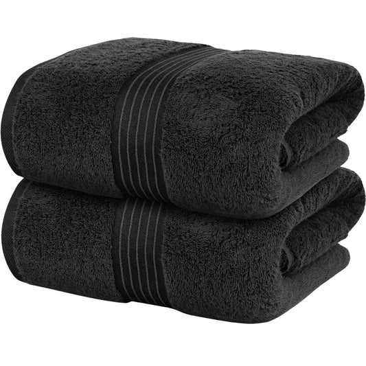 Bliss Kingdom Jumbo Bath Sheets 2-Pack – Extra Large 90x180 cm, 100% Combed Cotton, Soft & Absorbent Luxury Towels for Bathroom, Spa & Hotel Use