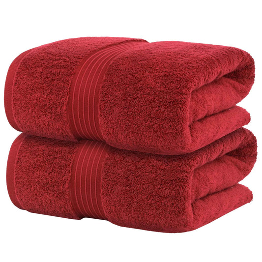 Bliss Kingdom Jumbo Bath Sheets 2-Pack – Extra Large 90x180 cm, 100% Combed Cotton, Soft & Absorbent Luxury Towels for Bathroom, Spa & Hotel Use