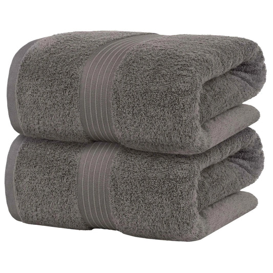 Bliss Kingdom Jumbo Bath Sheets 2-Pack – Extra Large 90x180 cm, 100% Combed Cotton, Soft & Absorbent Luxury Towels for Bathroom, Spa & Hotel Use
