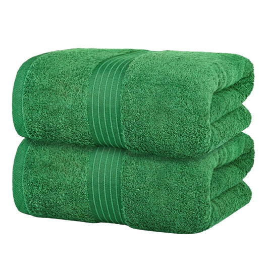 Bliss Kingdom Jumbo Bath Sheets 2-Pack – Extra Large 90x180 cm, 100% Combed Cotton, Soft & Absorbent Luxury Towels for Bathroom, Spa & Hotel Use