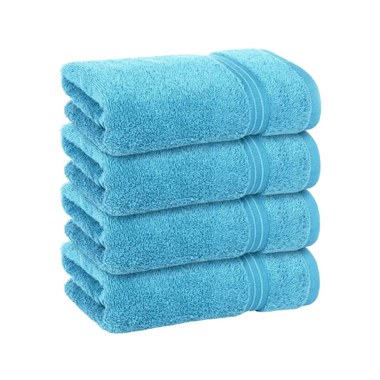Bliss Kingdom Luxury Hand Towels 4-Pack – 40x70 cm, 100% Combed Cotton, Soft & Absorbent Premium Towels for Bathroom, Kitchen & Spa Use