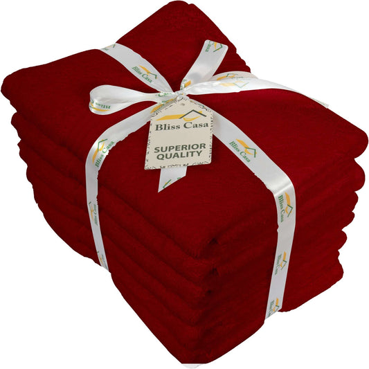 Bliss Kingdom Large Hand Towels 6-Pack – 50x100 cm, 100% Combed Cotton, Soft & Absorbent Luxury Towels for Bathroom, Kitchen & Spa Use
