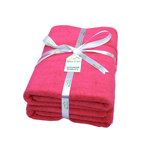 Bliss Kingdom Indigo Bath Towels 2-Pack – Extra Large 70x140 cm, 100% Cotton, Soft & Absorbent Quick Dry Towels for Bathroom, Spa & Hotel Use
