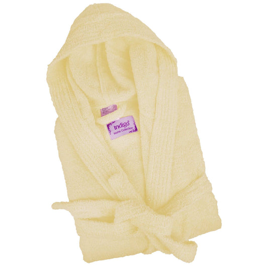 Bliss Kingdom Unisex Cotton Bathrobe for Men & Women – Soft & Absorbent Hooded Robe with Pockets and Belt, Premium 100% Ring-Spun Cotton for Bathroom, Spa & Home Use