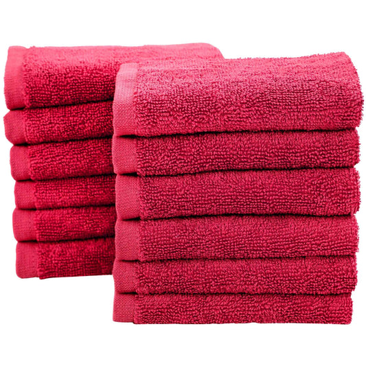 Bliss Kingdom 100% Combed Cotton Washcloths 12-Pack – 30x30 cm, Soft & Absorbent Luxury Face & Hand Towels for Bathroom, Spa & Home Use