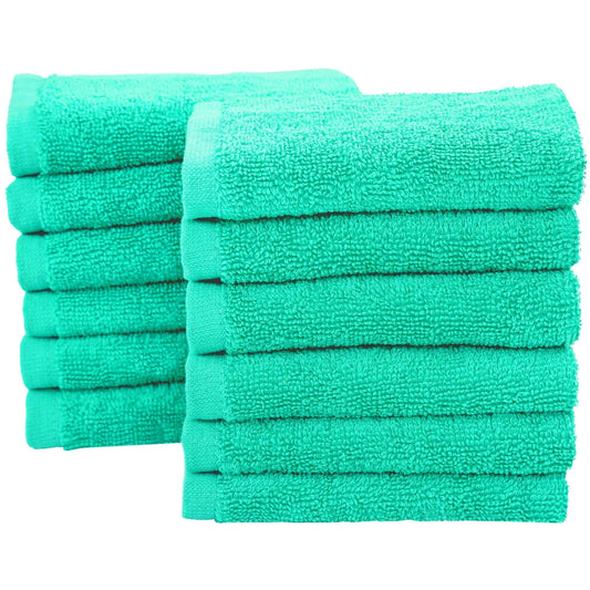 Bliss Kingdom 100% Combed Cotton Washcloths 12-Pack – 30x30 cm, Soft & Absorbent Luxury Face & Hand Towels for Bathroom, Spa & Home Use
