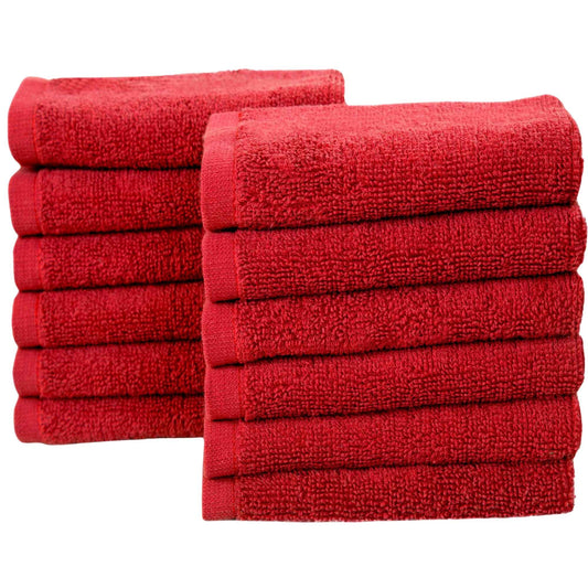 Bliss Kingdom 100% Combed Cotton Washcloths 12-Pack – 30x30 cm, Soft & Absorbent Luxury Face & Hand Towels for Bathroom, Spa & Home Use