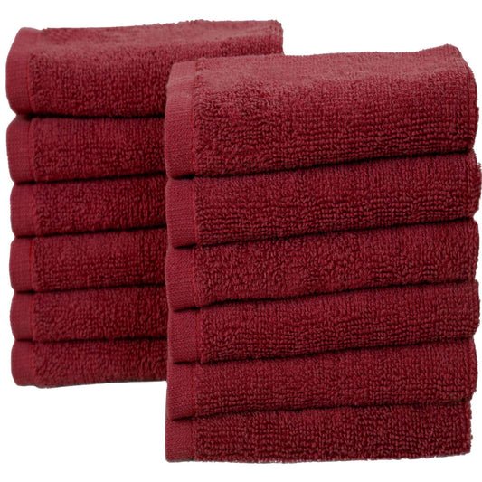 Bliss Kingdom 100% Combed Cotton Washcloths 12-Pack – 30x30 cm, Soft & Absorbent Luxury Face & Hand Towels for Bathroom, Spa & Home Use
