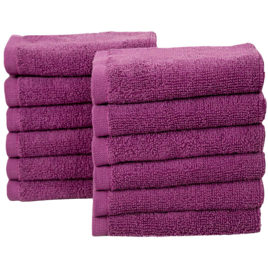 Bliss Kingdom 100% Combed Cotton Washcloths 12-Pack – 30x30 cm, Soft & Absorbent Luxury Face & Hand Towels for Bathroom, Spa & Home Use