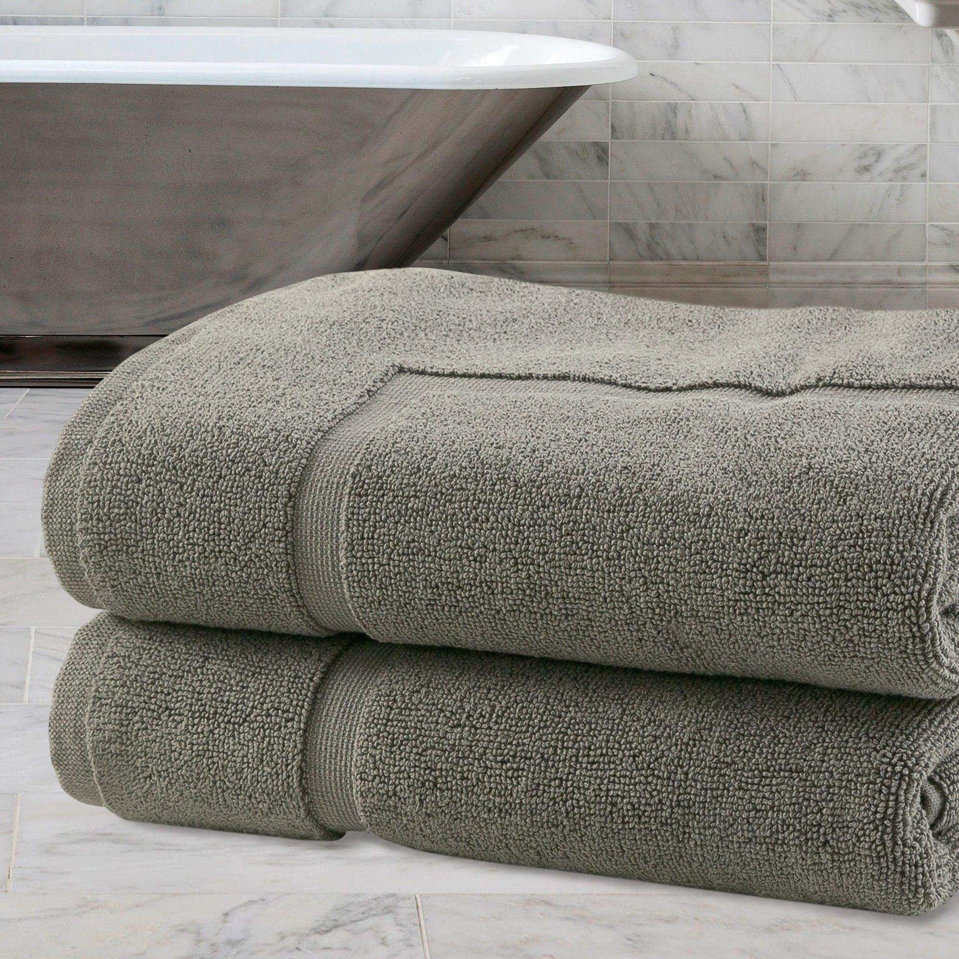 Bath Mats - 2 Pack (50 x 80 cm) | 100% Cotton 1000 GSM Super Soft, Extra Absorbent Floor Mats for Bathrooms & Kitchen for an Elegant Look. Available in a variety of colours - Bliss Kingdom