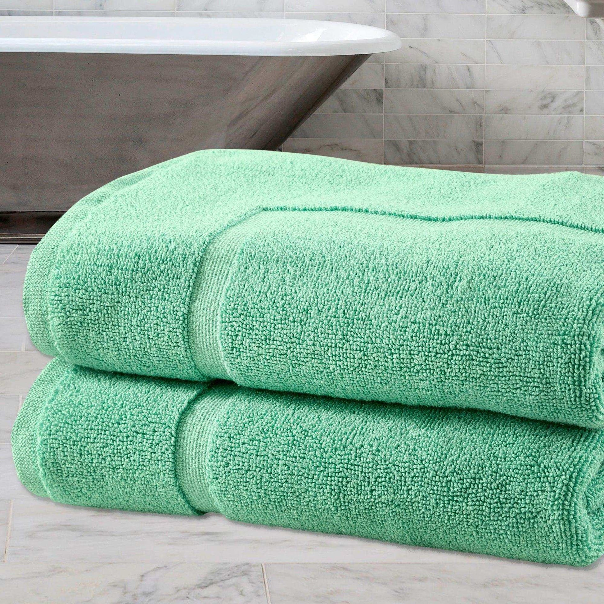 Bath Mats - 2 Pack (50 x 80 cm) | 100% Cotton 1000 GSM Super Soft, Extra Absorbent Floor Mats for Bathrooms & Kitchen for an Elegant Look. Available in a variety of colours - Bliss Kingdom