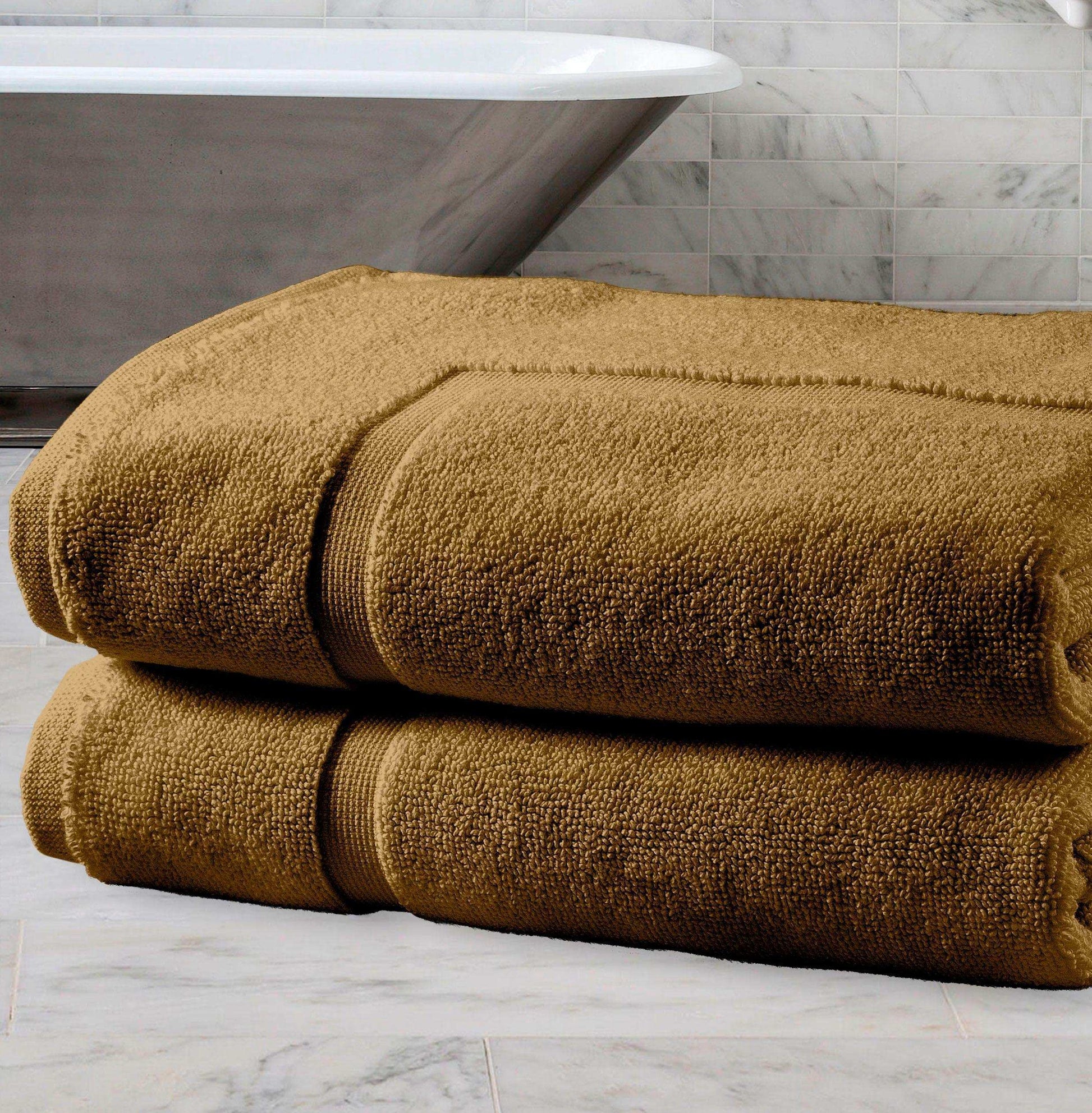 Bath Mats - 2 Pack (50 x 80 cm) | 100% Cotton 1000 GSM Super Soft, Extra Absorbent Floor Mats for Bathrooms & Kitchen for an Elegant Look. Available in a variety of colours - Bliss Kingdom