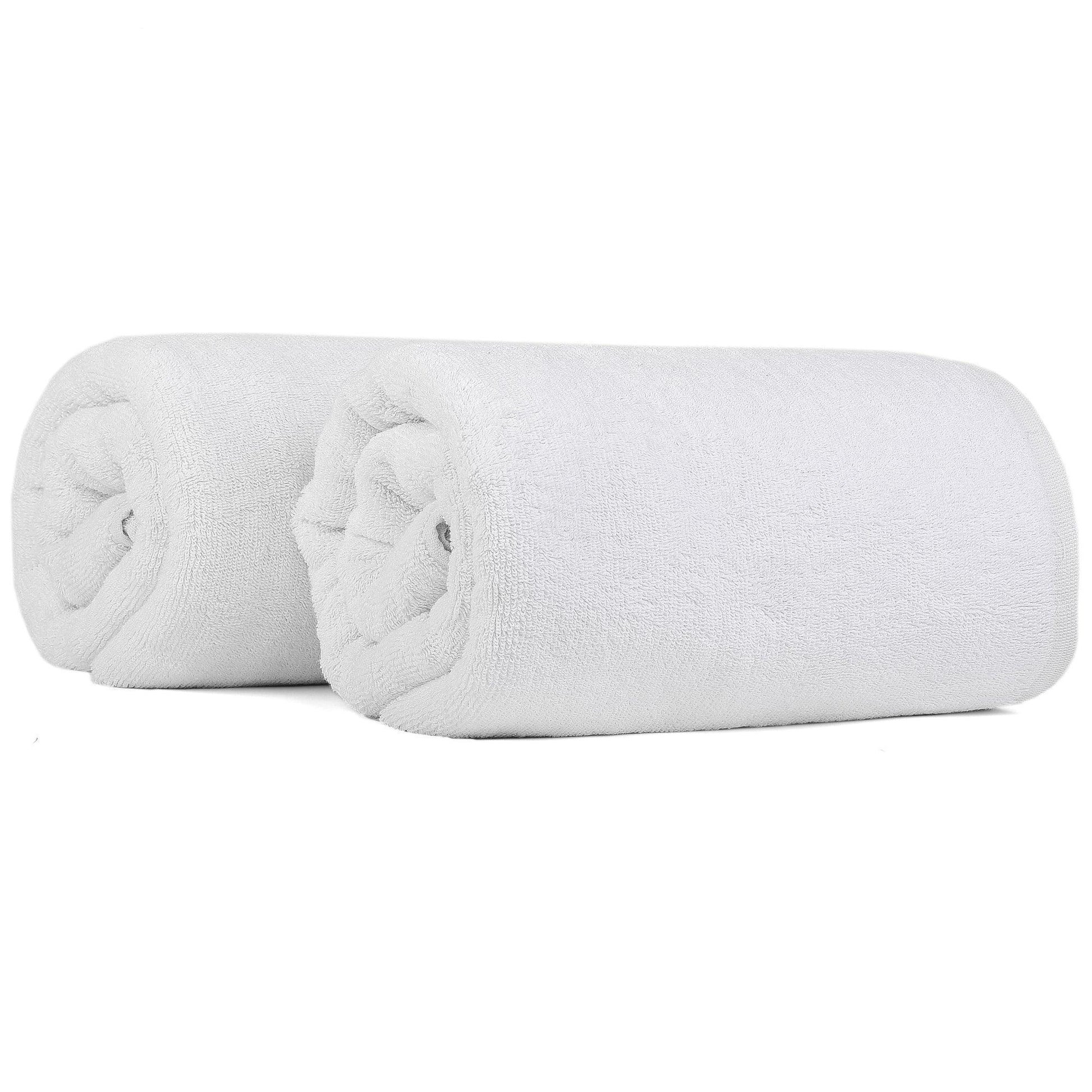 100% Cotton Bath Sheets - 2 Pack (90x180 cm) Super Soft & Absorbent, Hotel-Quality Towels for Homes, Hotels & Restaurants. Available in a variety of colours - Bliss Kingdom