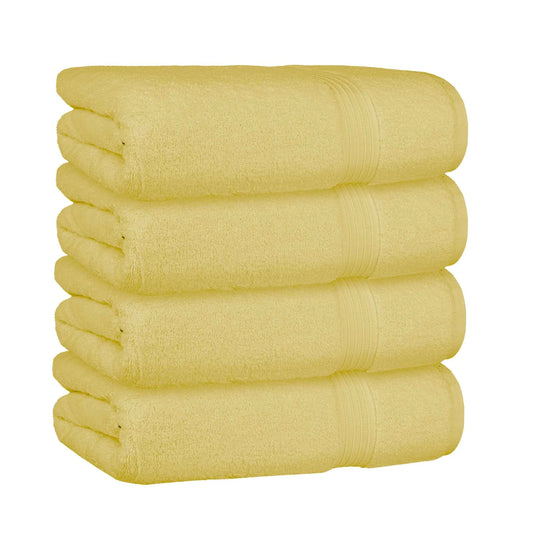 Bliss Kingdom 100% Combed Cotton Bath Towels 4-Pack – Large 70x140 cm, Soft & Absorbent,  Quick Dry, Durable Bathroom Towels for Home, Spa & Hotel Use