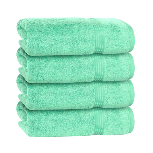 Bliss Kingdom 100% Combed Cotton Bath Towels 4-Pack – Large 70x140 cm, Soft & Absorbent,  Quick Dry, Durable Bathroom Towels for Home, Spa & Hotel Use