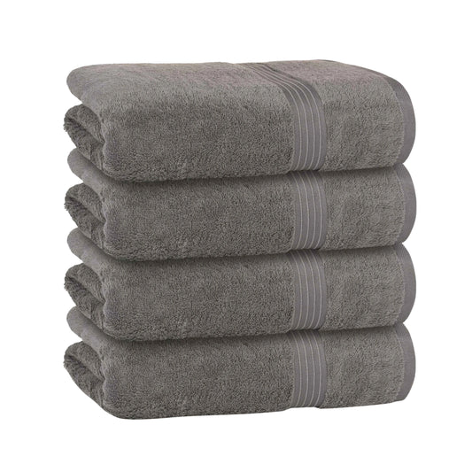 Bliss Kingdom 100% Combed Cotton Bath Towels 4-Pack – Large 70x140 cm, Soft & Absorbent,  Quick Dry, Durable Bathroom Towels for Home, Spa & Hotel Use