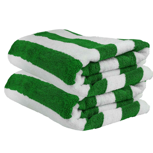Bliss Kingdom Cabana Stripes Beach & Pool Towels 2-Pack – Extra Large 90x180 cm, 100%  Cotton, Soft & Absorbent Luxury Towels for Pool, Beach & Spa Use