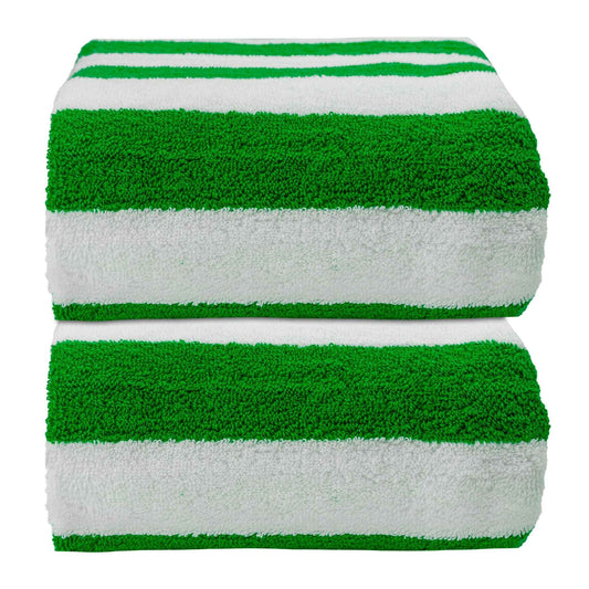 Bliss Kingdom Cabana Stripes Beach & Pool Towels 2-Pack – Extra Large 90x180 cm, 100%  Cotton, Soft & Absorbent Luxury Towels for Pool, Beach & Spa Use