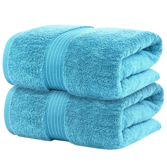 Bliss Kingdom Jumbo Bath Sheets 2-Pack – Extra Large 90x180 cm, 100% Combed Cotton, Soft &  Absorbent Luxury Towels for Bathroom, Spa & Hotel Use