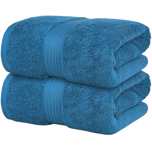 Bliss Kingdom Jumbo Bath Sheets 2-Pack – Extra Large 90x180 cm, 100% Combed Cotton, Soft &  Absorbent Luxury Towels for Bathroom, Spa & Hotel Use