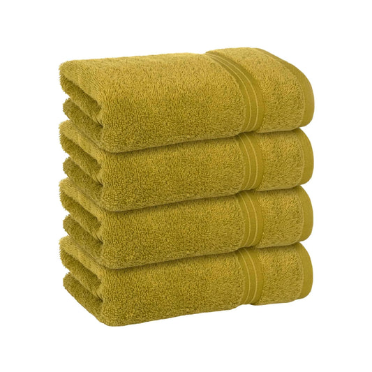Bliss Kingdom Luxury Hand Towels 4-Pack – 40x70 cm, 100% Combed Cotton, Soft & Absorbent  Premium Towels for Bathroom, Kitchen & Spa Use