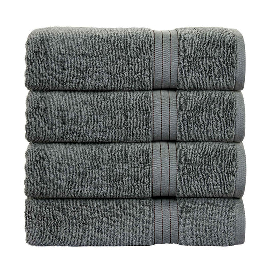 Bliss Kingdom 100% Cotton Bath Towels 4-Pack – Large 27x54 Inches, Soft & Absorbent, Durable  Quick Dry Towels for Bathroom, Spa & Hotel Use