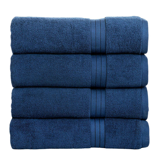 Bliss Kingdom 100% Cotton Bath Towels 4-Pack – Large 27x54 Inches, Soft & Absorbent, Durable  Quick Dry Towels for Bathroom, Spa & Hotel Use