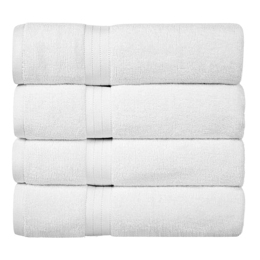 Bliss Kingdom 100% Cotton Bath Towels 4-Pack – Large 27x54 Inches, Soft & Absorbent, Durable  Quick Dry Towels for Bathroom, Spa & Hotel Use