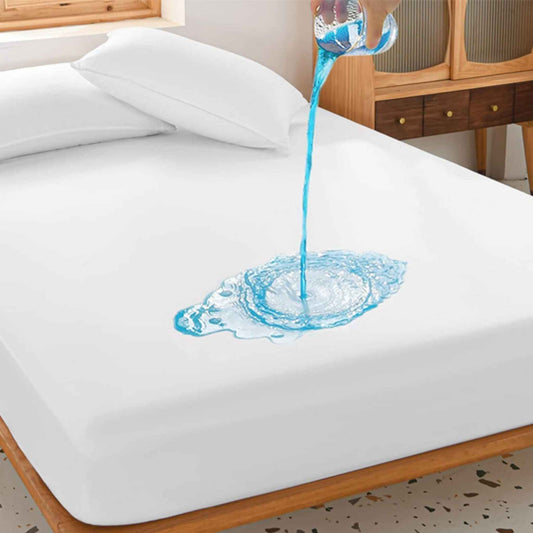 Bliss Kingdom Premium Waterproof Mattress Protector – Double/Full 150x200+30 cm,  Hypoallergenic Terry Cotton, Soft & Breathable, Protects Against Spills, Stains & Allergens