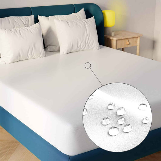 Bliss Kingdom Premium Waterproof Mattress Protector – Double/Full 150x200+30 cm,  Hypoallergenic Terry Cotton, Soft & Breathable, Protects Against Spills, Stains & Allergens
