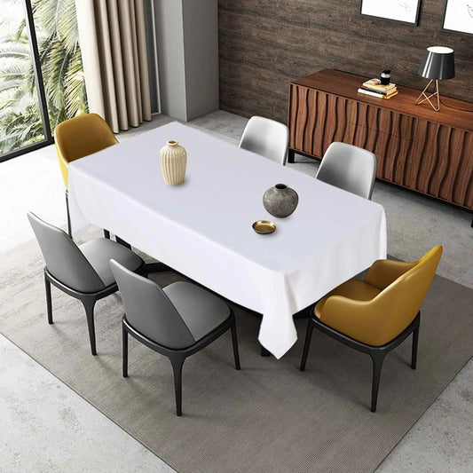 Bliss Kingdom Cotton Rich Rectangular Tablecloth 160x140 cm – Soft, Durable & Breathable  Table Cover for Dining, Kitchen & Special Occasions