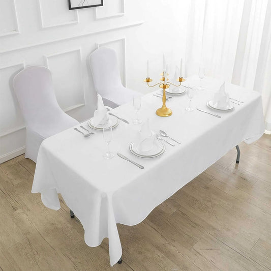 Bliss Kingdom Cotton Rich Rectangular Tablecloth 160x140 cm – Soft, Durable & Breathable  Table Cover for Dining, Kitchen & Special Occasions
