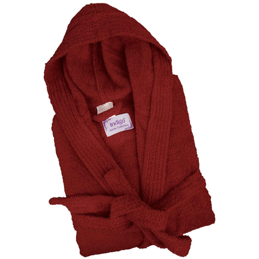 Bliss Kingdom Unisex Cotton Bathrobe for Men & Women – Soft & Absorbent Hooded Robe with  Pockets and Belt, Premium 100% Ring-Spun Cotton for Bathroom, Spa & Home Use