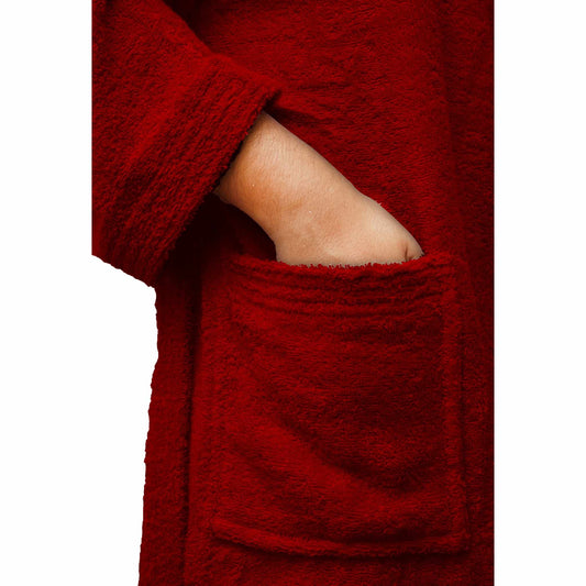 Bliss Kingdom Unisex Cotton Bathrobe for Men & Women – Soft & Absorbent Hooded Robe with  Pockets and Belt, Premium 100% Ring-Spun Cotton for Bathroom, Spa & Home Use