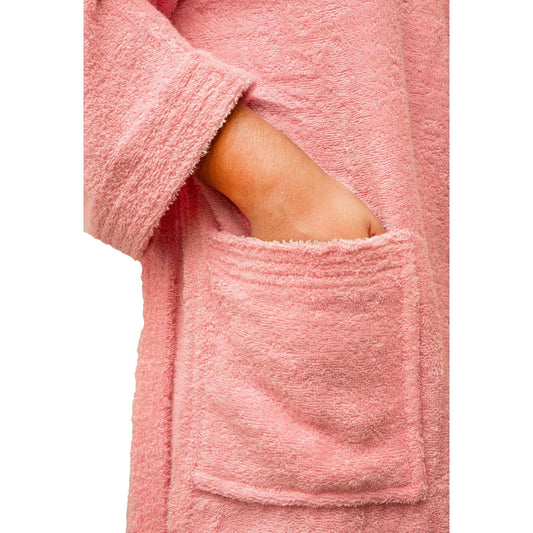 Bliss Kingdom Unisex Cotton Bathrobe for Men & Women – Soft & Absorbent Hooded Robe with  Pockets and Belt, Premium 100% Ring-Spun Cotton for Bathroom, Spa & Home Use