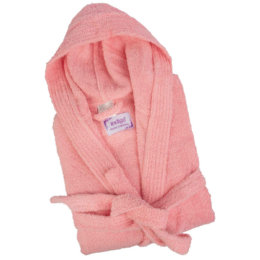 Bliss Kingdom Unisex Cotton Bathrobe for Men & Women – Soft & Absorbent Hooded Robe with  Pockets and Belt, Premium 100% Ring-Spun Cotton for Bathroom, Spa & Home Use