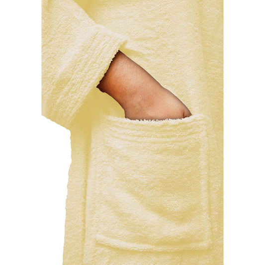 Bliss Kingdom Unisex Cotton Bathrobe for Men & Women – Soft & Absorbent Hooded Robe with  Pockets and Belt, Premium 100% Ring-Spun Cotton for Bathroom, Spa & Home Use