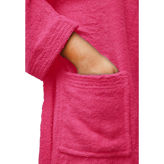 Bliss Kingdom Unisex Cotton Bathrobe for Men & Women – Soft & Absorbent Hooded Robe with  Pockets and Belt, Premium 100% Ring-Spun Cotton for Bathroom, Spa & Home Use