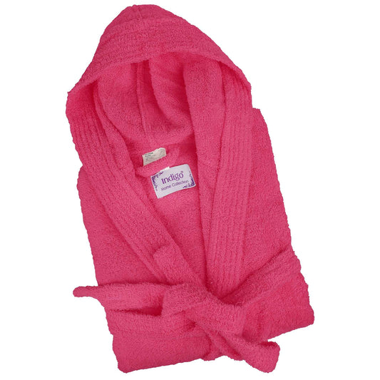 Bliss Kingdom Unisex Cotton Bathrobe for Men & Women – Soft & Absorbent Hooded Robe with  Pockets and Belt, Premium 100% Ring-Spun Cotton for Bathroom, Spa & Home Use