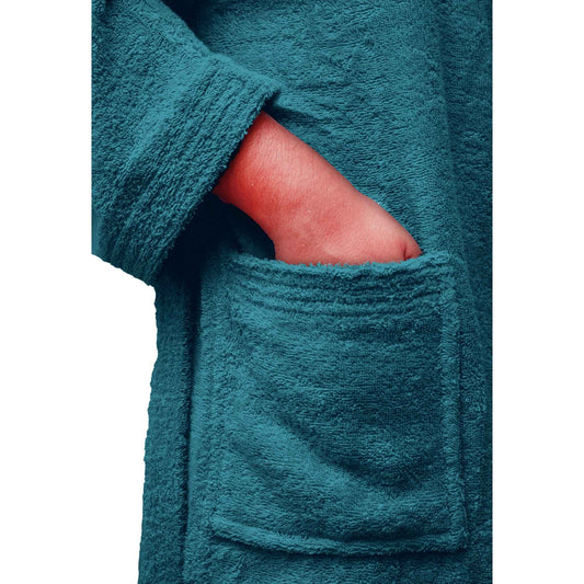 Bliss Kingdom Unisex Cotton Bathrobe for Men & Women – Soft & Absorbent Hooded Robe with  Pockets and Belt, Premium 100% Ring-Spun Cotton for Bathroom, Spa & Home Use