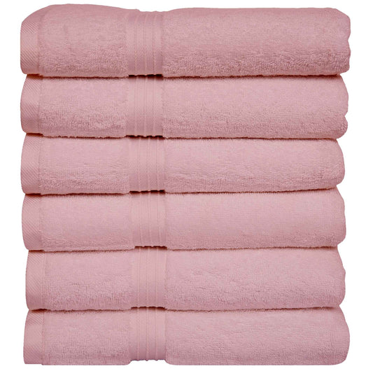 Bliss Kingdom Large Hand Towels 6-Pack – 50x100 cm, 100% Combed Cotton, Soft & Absorbent  Luxury Towels for Bathroom, Kitchen & Spa Use