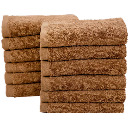 Bliss Kingdom 100% Combed Cotton Washcloths 12-Pack – 30x30 cm, Soft & Absorbent Luxury  Face & Hand Towels for Bathroom, Spa & Home Use