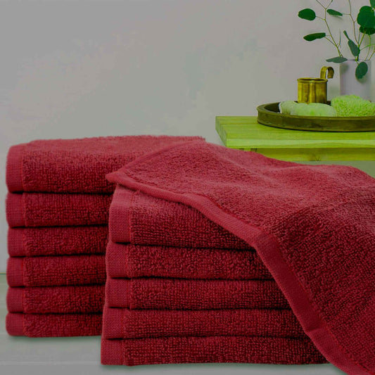 Bliss Kingdom 100% Combed Cotton Washcloths 12-Pack – 30x30 cm, Soft & Absorbent Luxury  Face & Hand Towels for Bathroom, Spa & Home Use